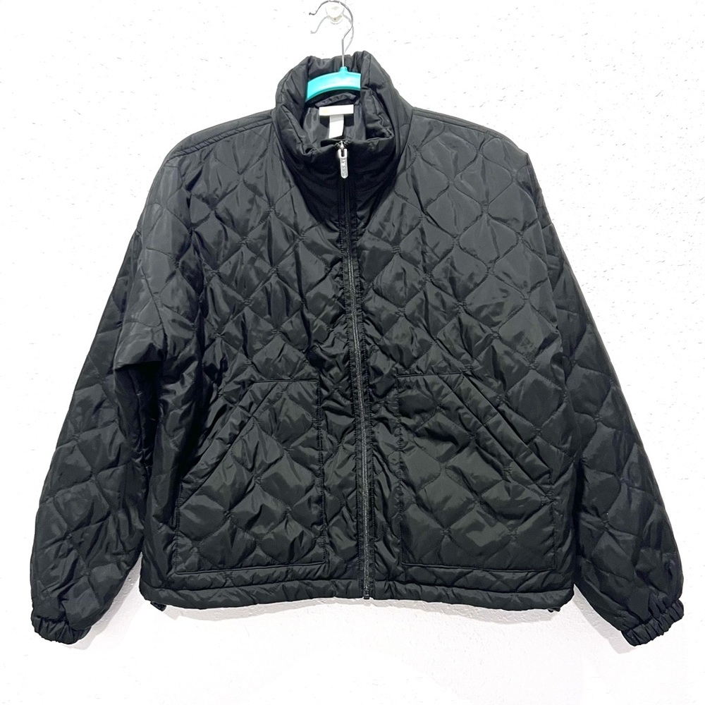 Women's Zella black Quilted Jackets XS
